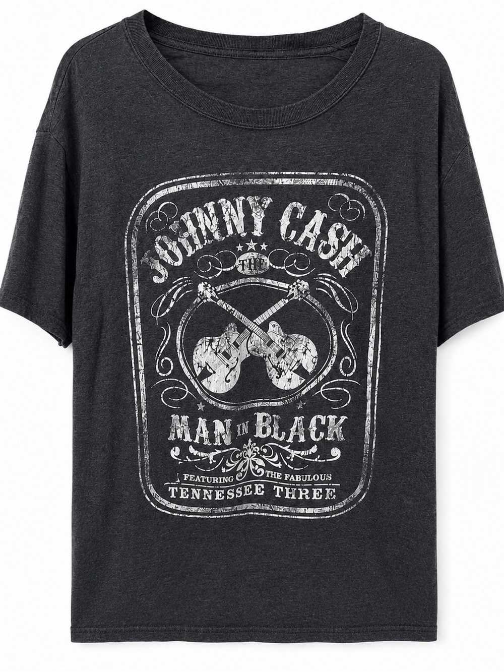 'Man in Black' Graphic Tee - Black